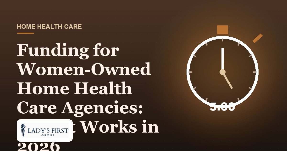Funding for Women-Owned Home Health Care Agencies: How It Works in 2026 — Lady's First Group business funding